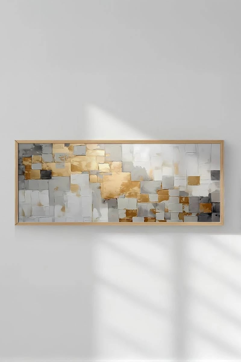 Pikturë dekorative me kornizë, shumëngjyrëshe, Wallity, Artsmdfyty17-3370, 33x70cm