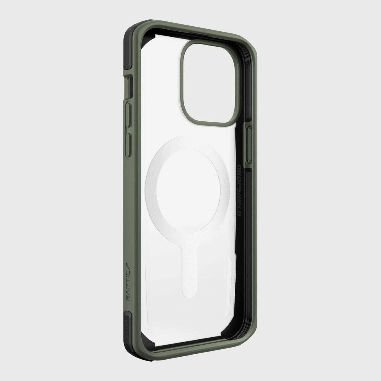 Mbështjellës Raptic X-Doria Secure built për iPhone 14 Pro, me MagSafe, i gjelbër