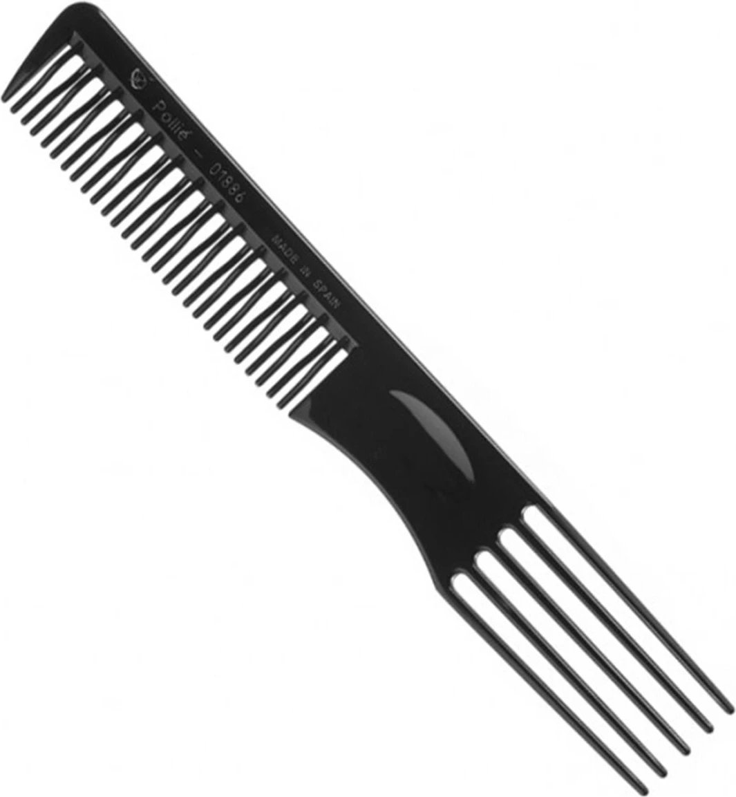 Krehër stilimi Eurostil Pollie 334 unisex, 19cm, 12 copë, i zi