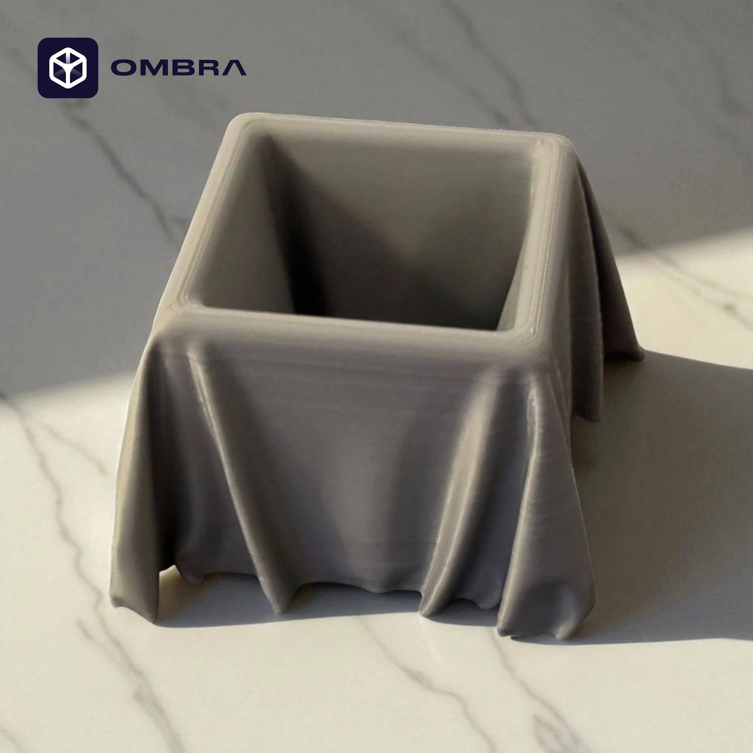 Vazo dekorative me strukturë si mëndafsh, madhësia M, hiri