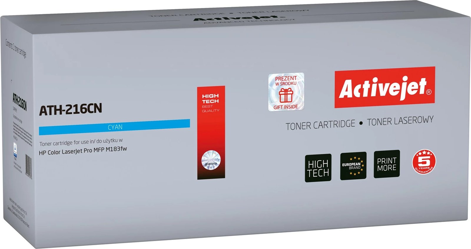 Toner zëvendësues Activejet ATH-216CN për HP 216A W2411A, i kaltër