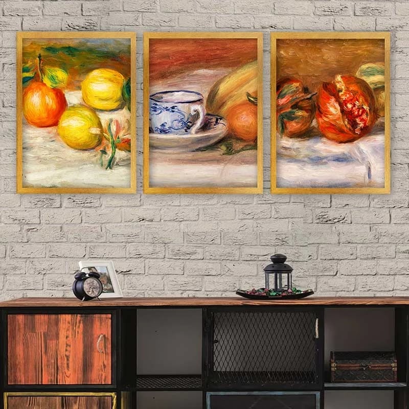 Pikturë dekorative me kornizë (3 copë), Wallity, 3AC_UN895114_3545