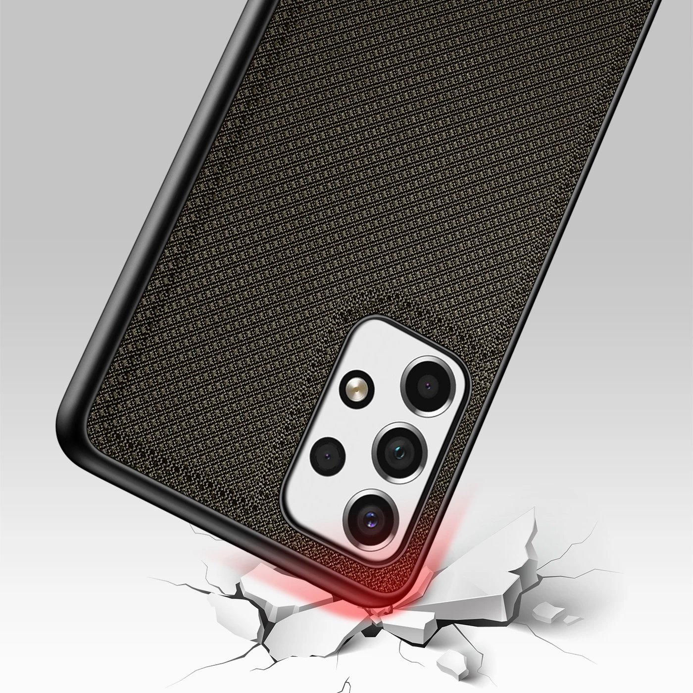 Mbështjellës Dux Ducis Fino për Samsung Galaxy A73, najlon, i gjelbër