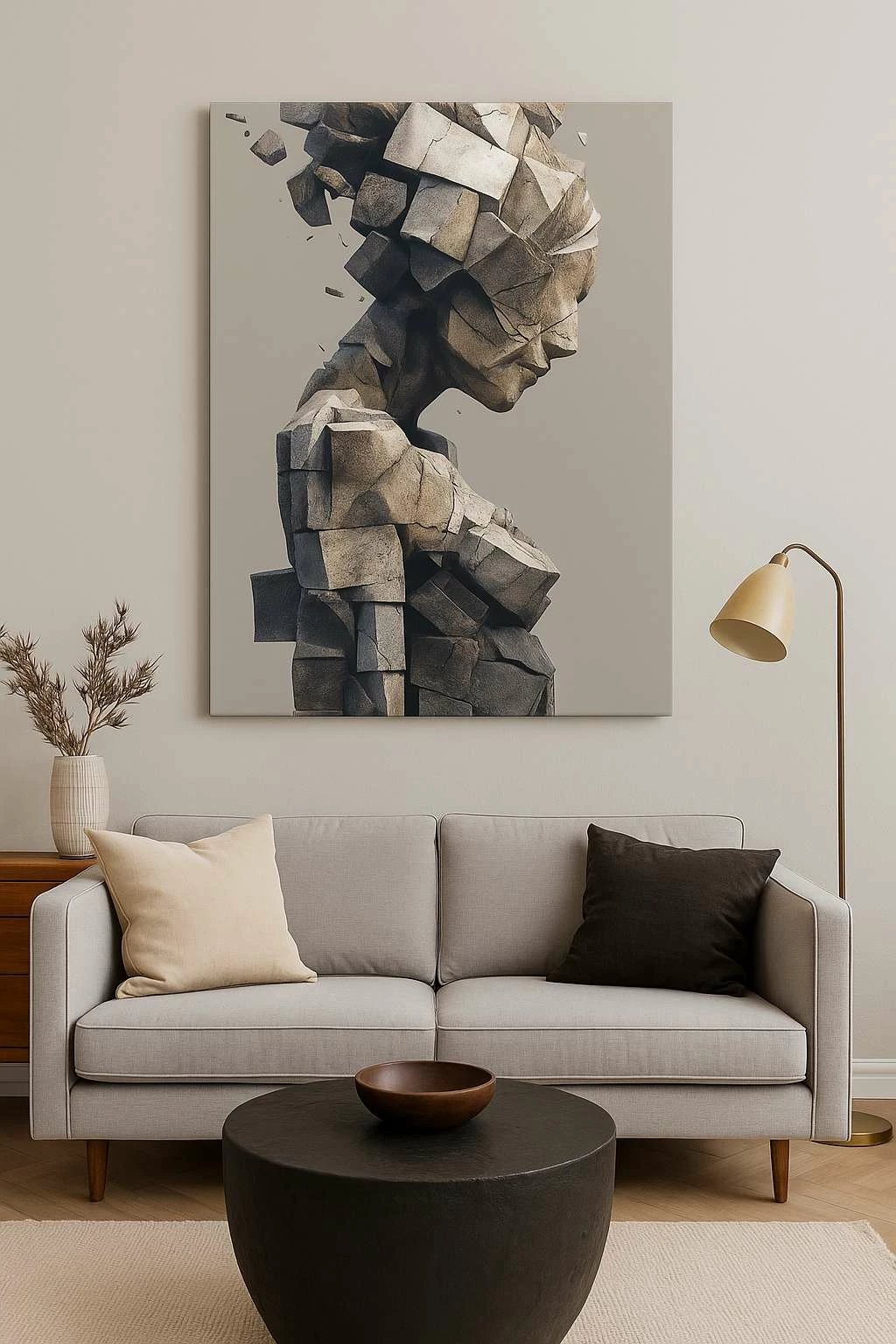 Pikturë dekorative në kanavacë, shumëngjyrëshe, Wallity, HM_CNVS26-23, 50x70cm