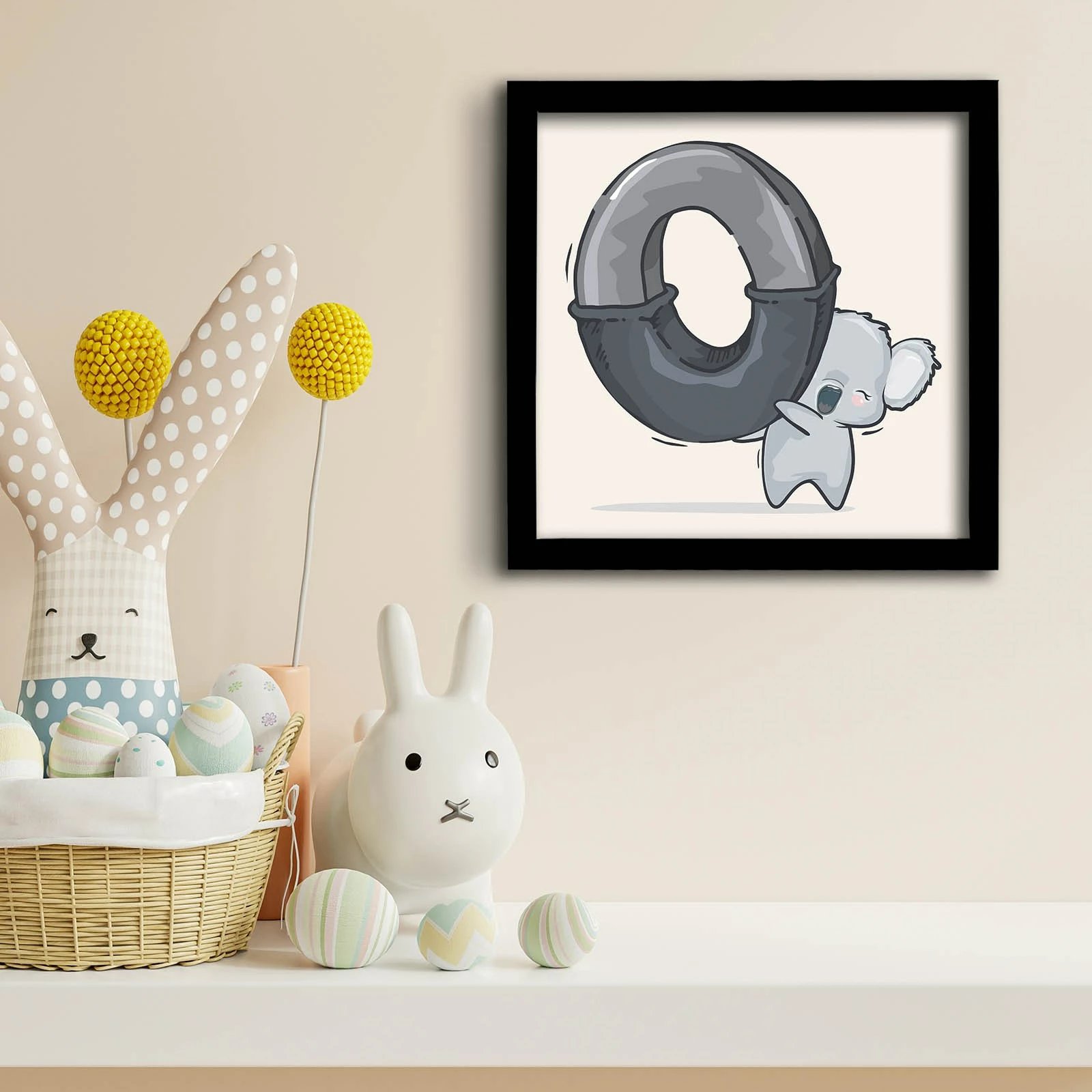 Pikturë dekorative MDF me kornizë, Wallity, 3333SCT-001, 33x33 cm