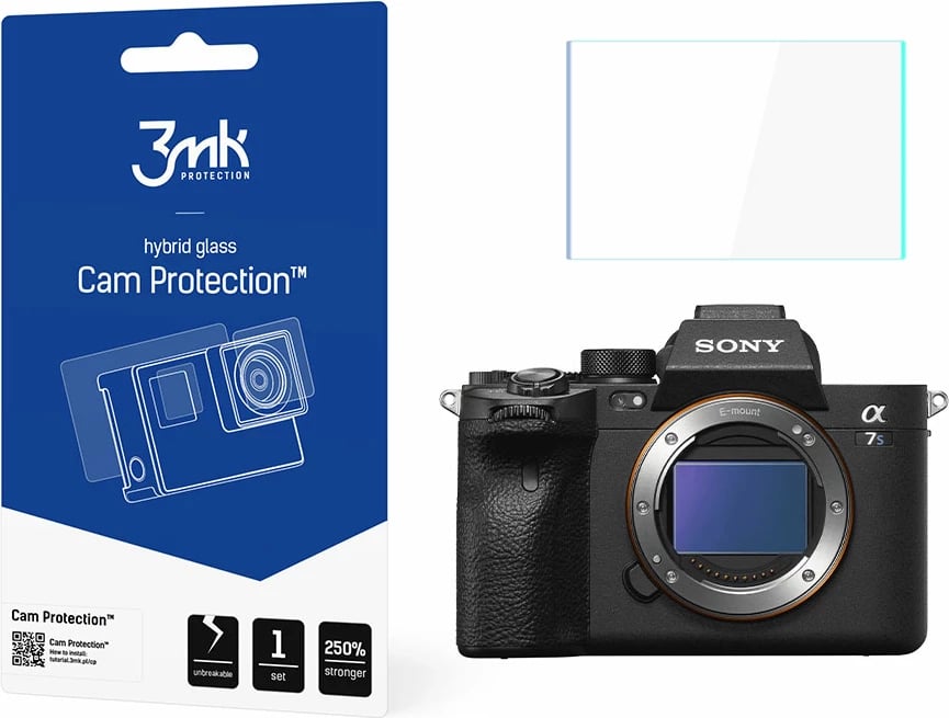 Xham mbrojtës kamerë 3mk Protection Cam Protection për Sony A7S III, transparent