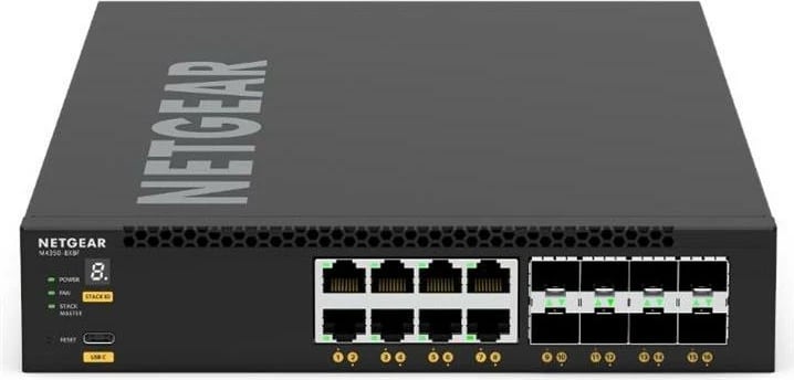 Switch Netgear XSM4316-100NES 16 porte 10Gbps e zezë