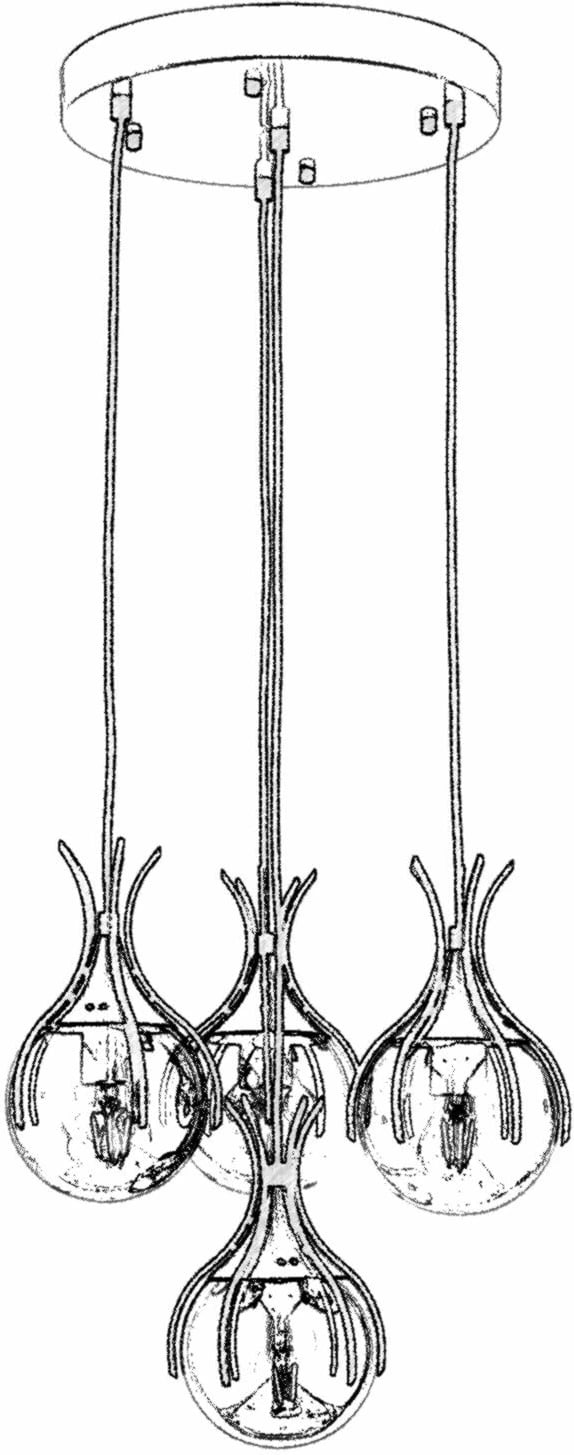 Llambë tavani industriale, ngjyrë e zezë dhe bronzi, Opviq, AV-1766-4T-BSY