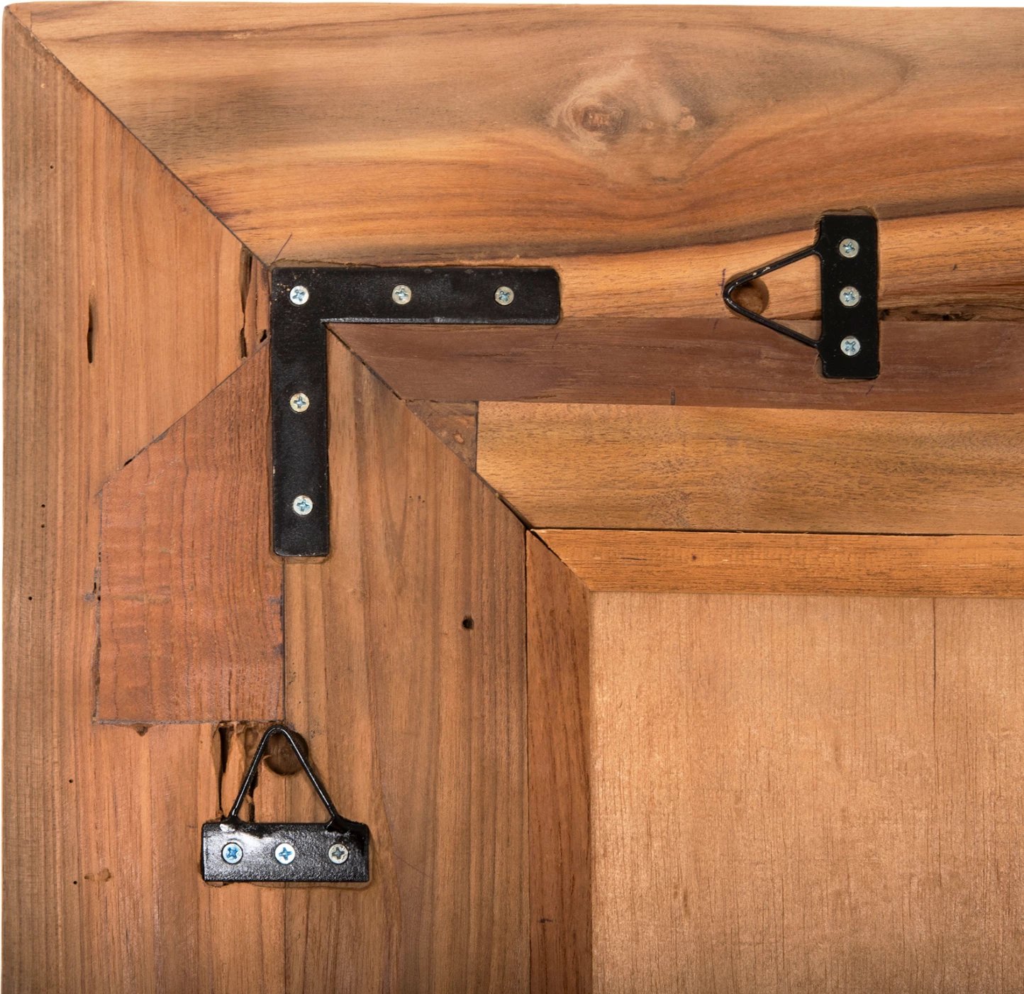 Pasqyrë muri YORKSHIRE FH4268 kornizë druri TEAK i ricikluar 80x130cm