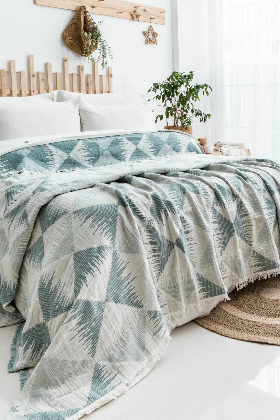 Set mbulesë dysheku dopio, L'essentiel Dolce, ngjyrë e gjelbër