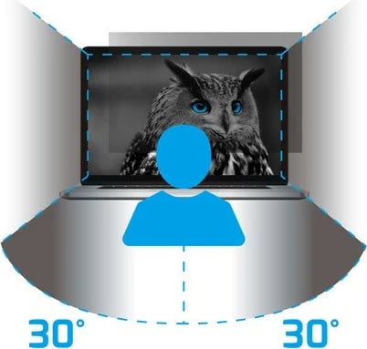 Filtër privatësie Natec Owl NFP-2288 për ekran 17.3", 16:9, i zi