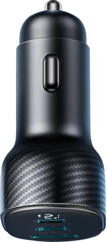 Karikues veture Joyroom JR-CCD04, 30W, 2x USB-C, USB-A, me ekran, i zi