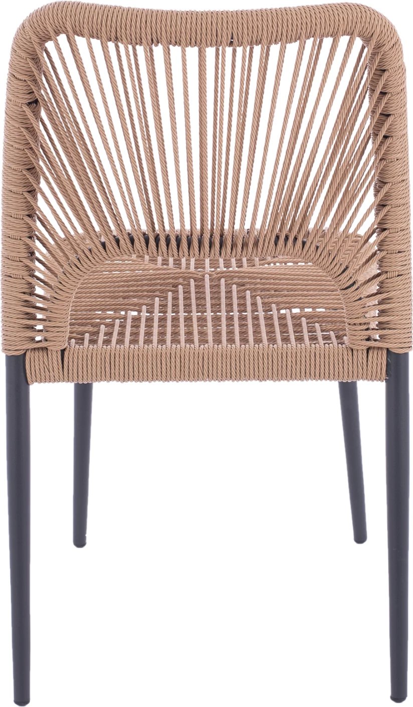 Karrige alumini gri me litar PE bezhë FH5770.02 45x63x82Y cm
