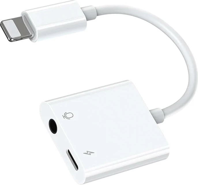 Adapter audio Joyroom S-Y105, Lightning në 3.5mm, i bardhë