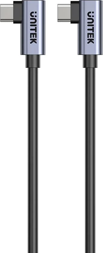 Kabllo USB C UNITEK C14147ABK01-0.5M, 0.5m, 100W, 90° kënd, e zezë Kabllo USB C UNITEK C14147ABK01-0.5M, 0.5m, 100W, 90° kënd, e zezë