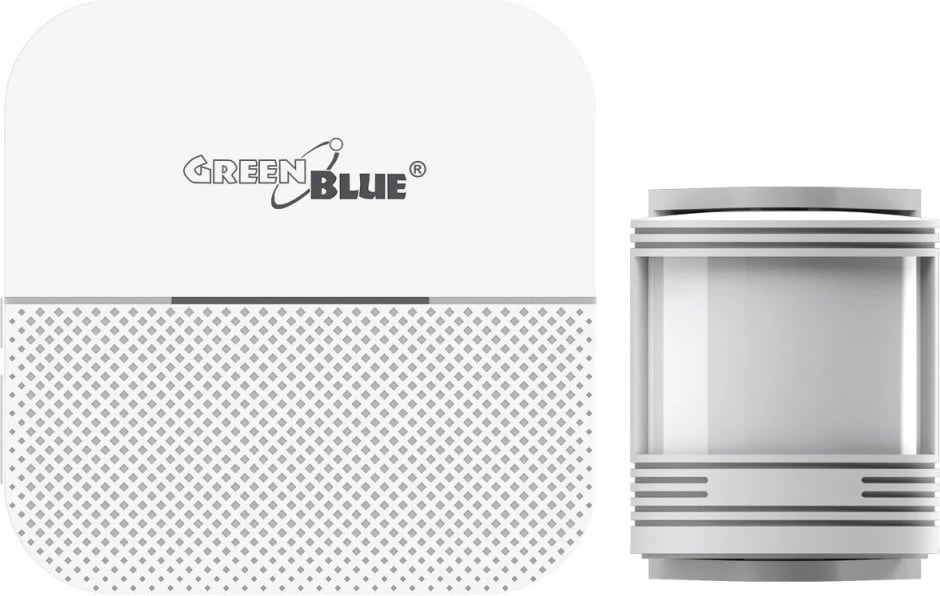 Sinjalizues hyrjeje pa tela CEE GB212 me sensor lëvizjeje PIR, i bardhë
