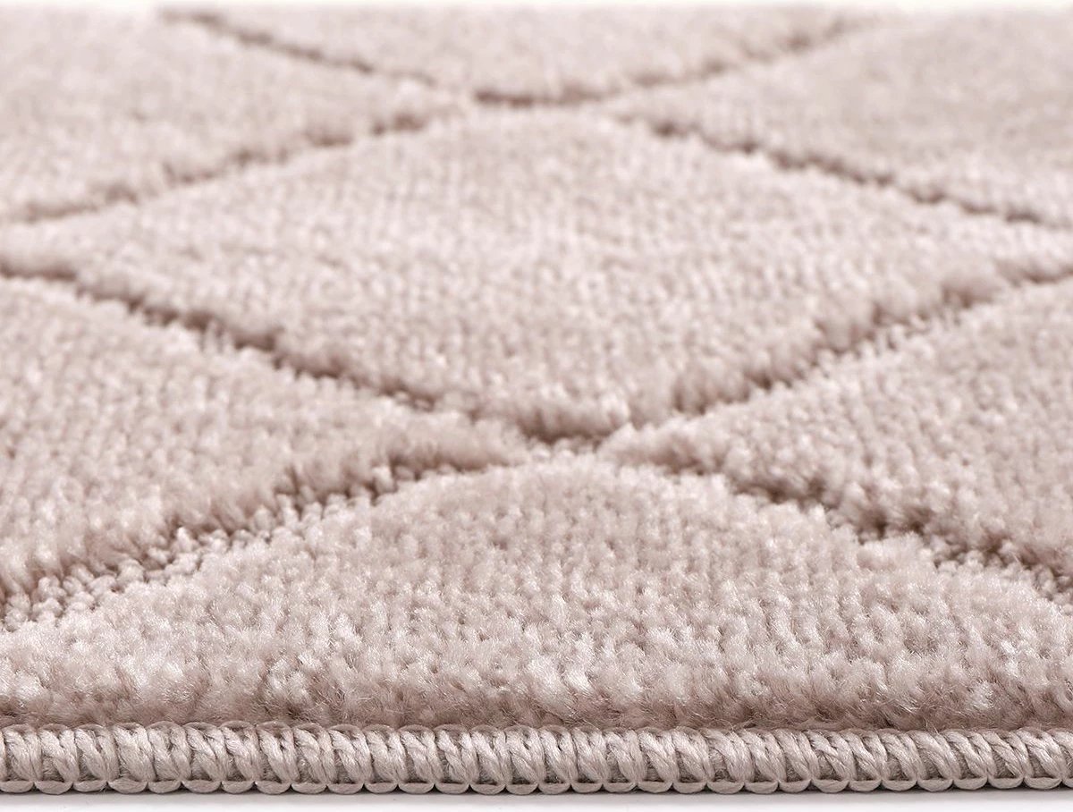 Set tapetash për banjo (2 copë), Mijölnir, me vija, ngjyrë mink Set tapetash për banjo (2 copë), Mijölnir, me vija, ngjyrë mink