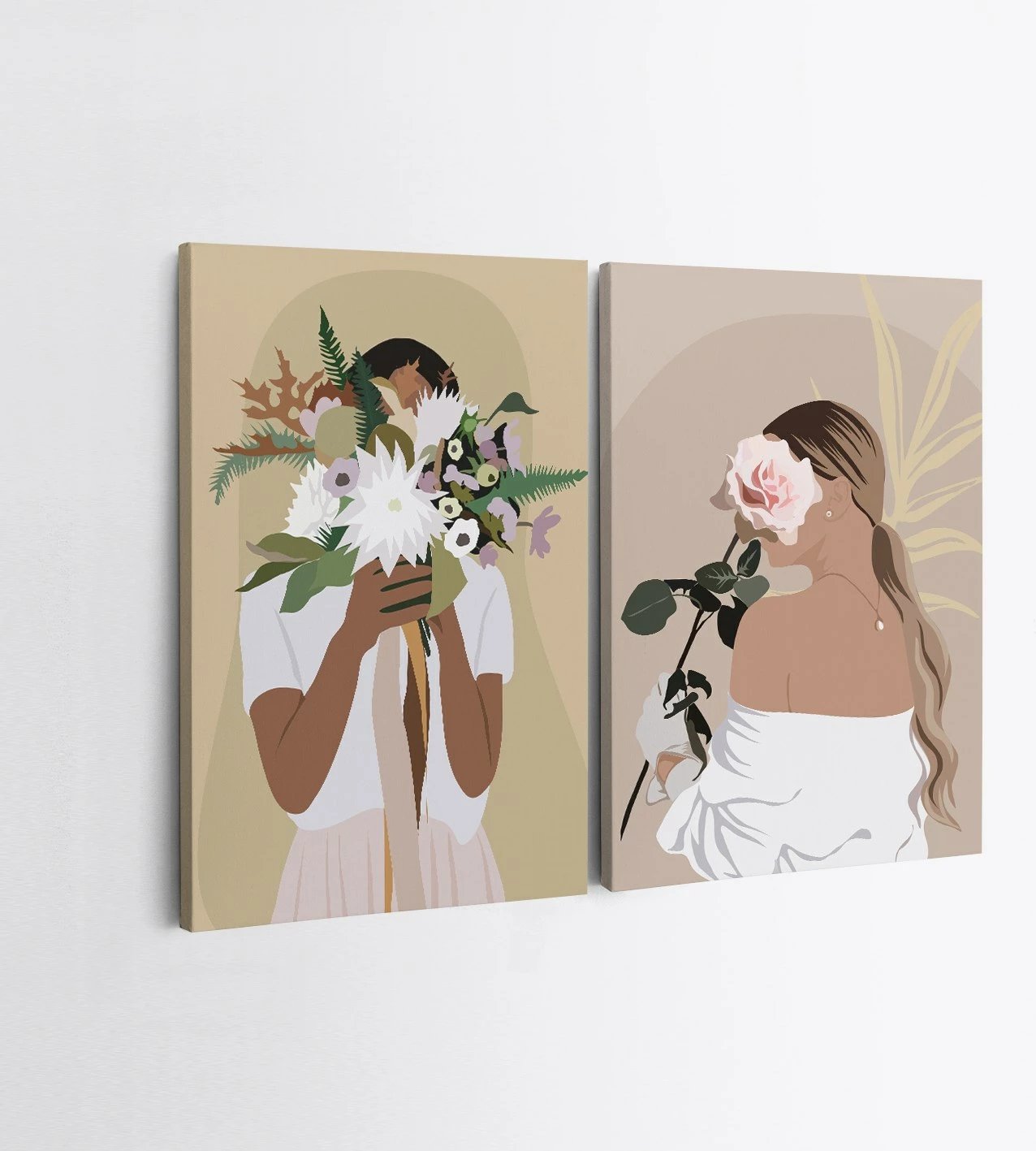 Pikturë dekorative në kanavacë (2 copë), Wallity, 2KNV4300, 50x70