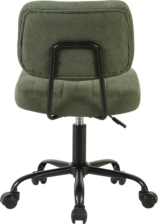 Karrige zyre Warra, material stof, ngjyrë ulliri, 50x52x76-86cm