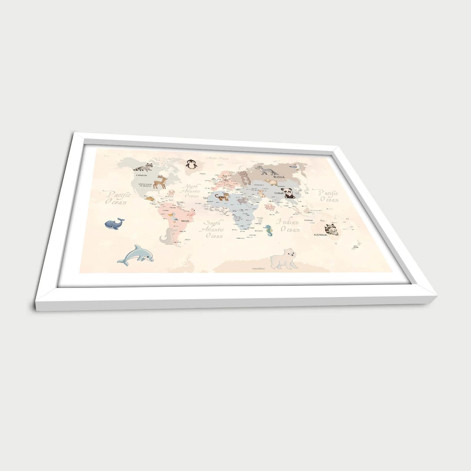 Pikturë dekorative me kornizë MDF, shumëngjyrëshe, Wallity, 3853BCT-004, 38x53cm