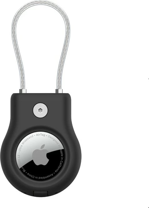 Mbajtës sigurie me kabllo për AirTag Belkin MSC009btBK, zi