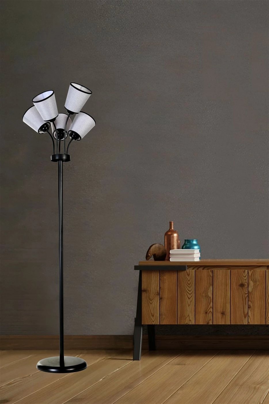 Llambë dyshemeje Opviq, 8815-2, ngjyrë e zezë, 165cm Llambë dyshemeje Opviq, 8815-2, ngjyrë e zezë, 165cm