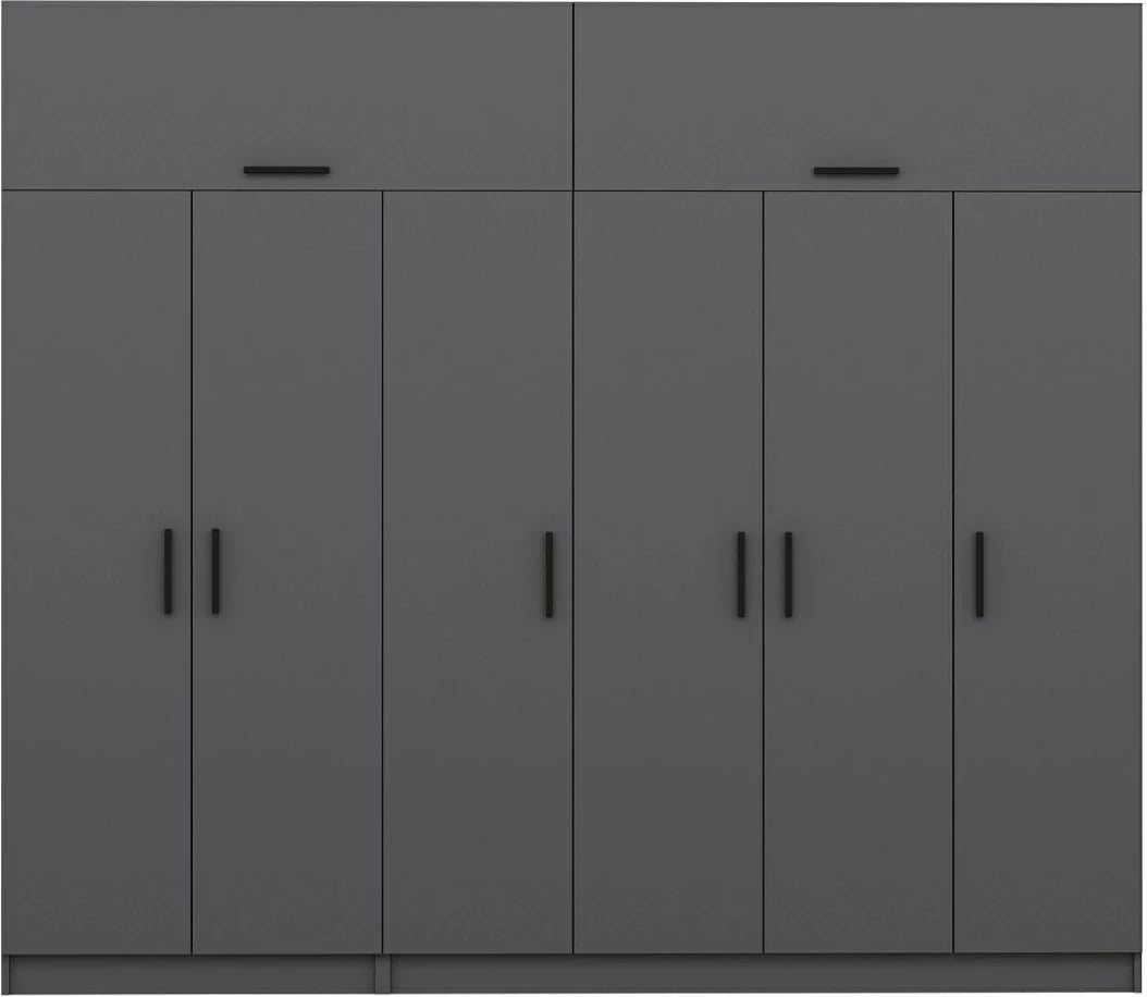 Dollap për dhomë gjumi, ngjyrë antracit, Skye Decor - 5175