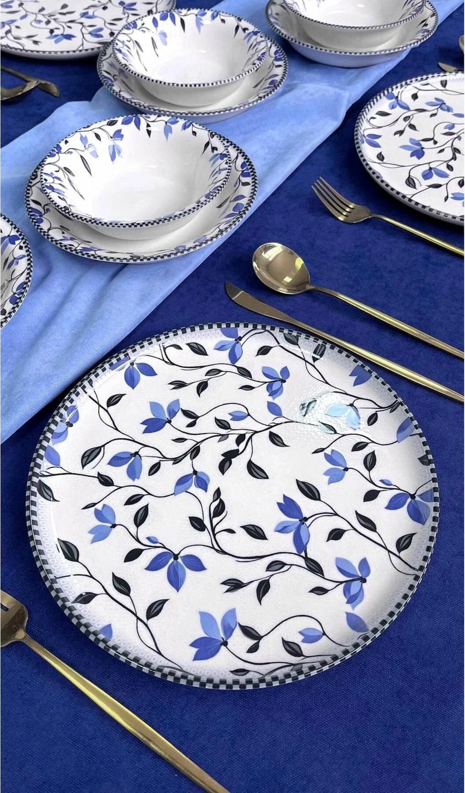 Set enësh për drekë (18 copë), Hermia Concept, BerfuRolyefliLux18