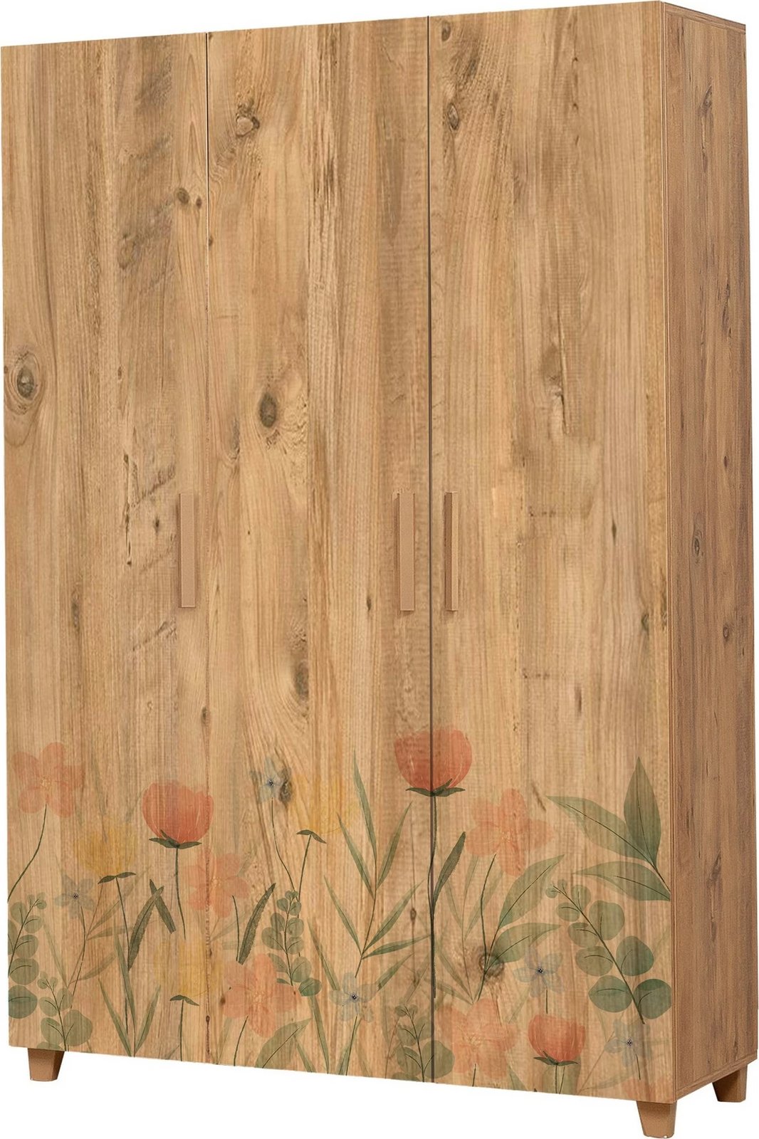 Dollap Hanah Home, Leva Hedera Tulip, ngjyrë Atlantic Pine, 120x189x48cm