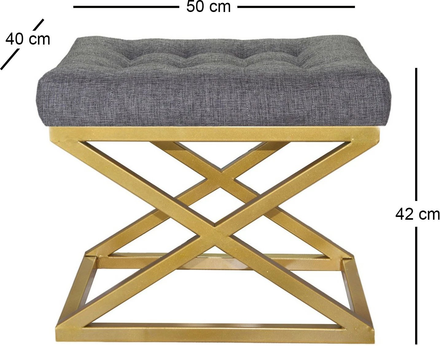 Puf Atelier del Sofa, kapraz - ari, gri