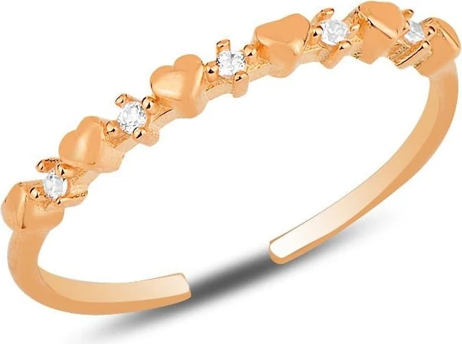 Unazë argjendi Jumeon, ngjyrë ari rozë, SGTL12174