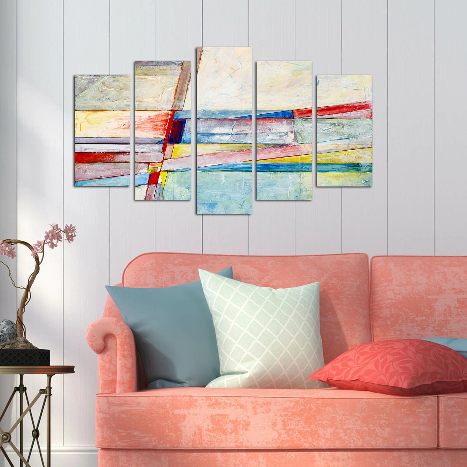 Pikturë dekorative MDF, 5 pjesë, Wallity, 5ABSMDF-51