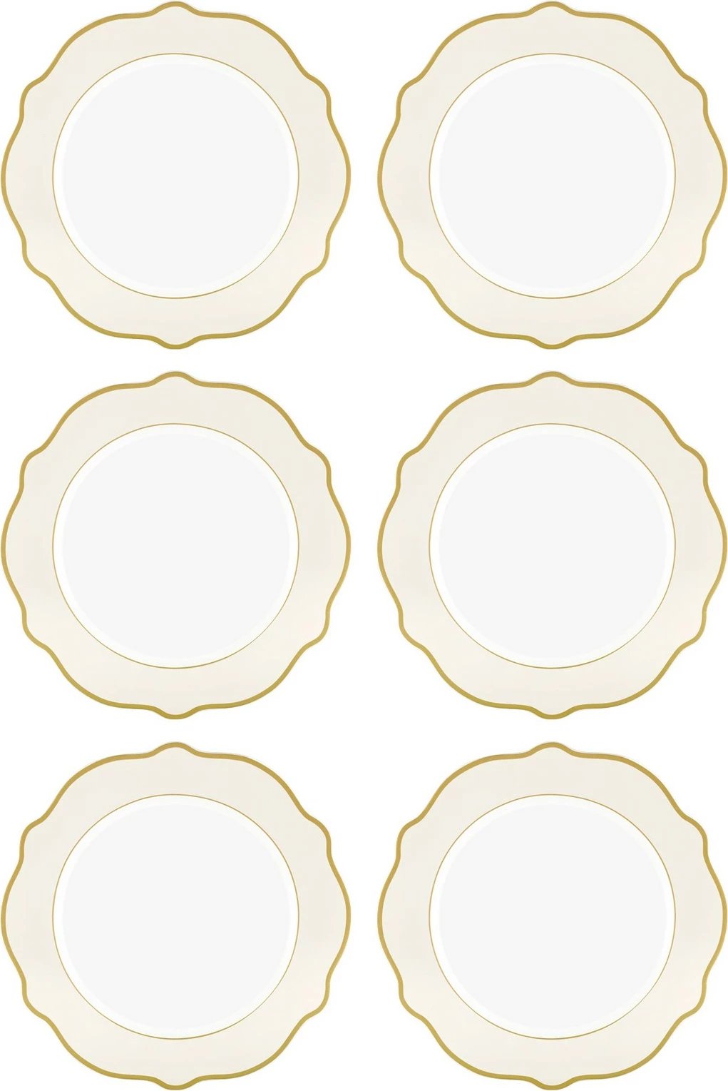 Set pjatash ëmbëlsirash (6 copë), Hermia, DNR0021