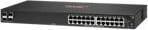 Switch Aruba Hewlett Packard Enterprise 6100 24G 4SFP+ JL678A, për rack, 24 porta, 4 SFP+, i zi
