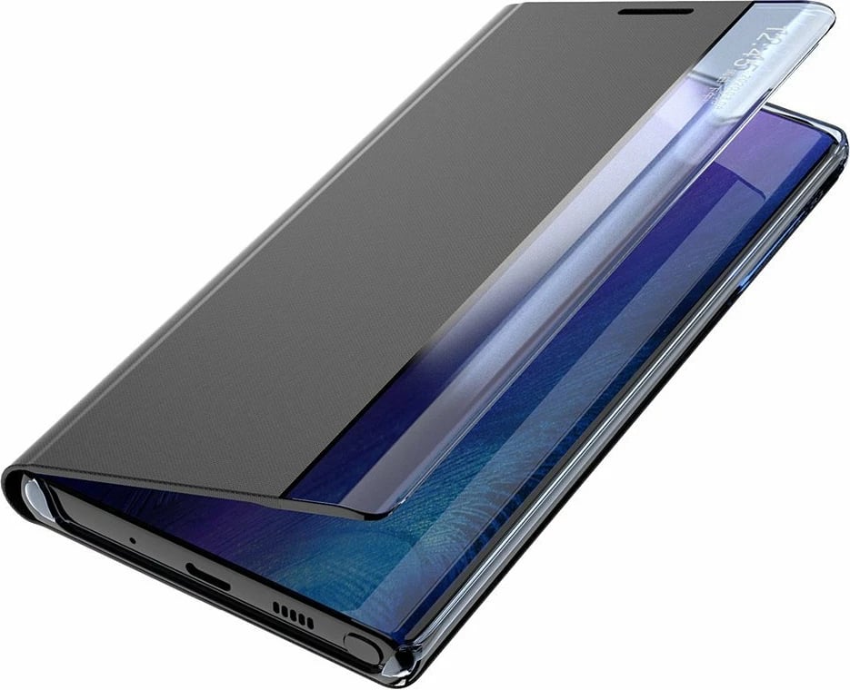 Mbështjellës Hurtel Sleep Case Bookcase me smart window për Xiaomi Redmi K40 Pro+, K40 Pro, K40, Poco F3, Blu