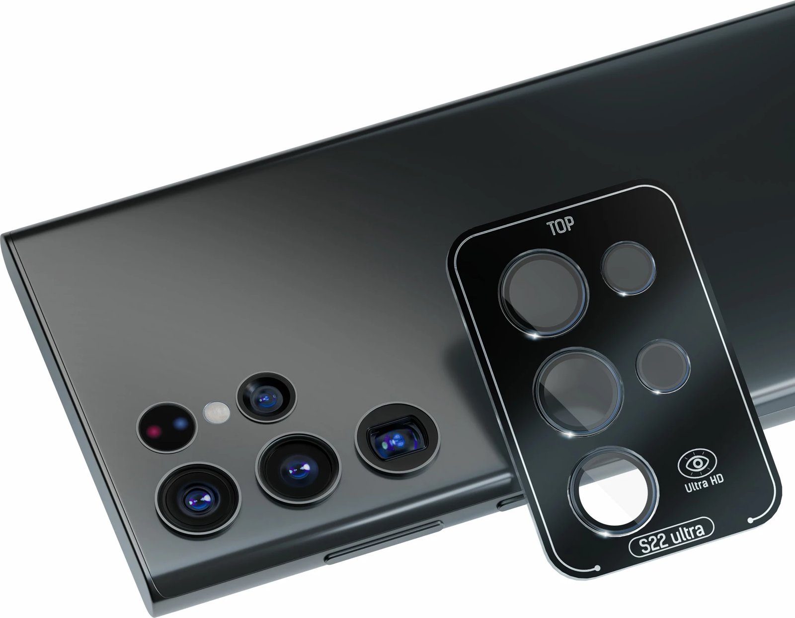 Mbështjellës për kamerë Samsung Galaxy S22 Ultra 3mk Lens Protection Pro, i zi