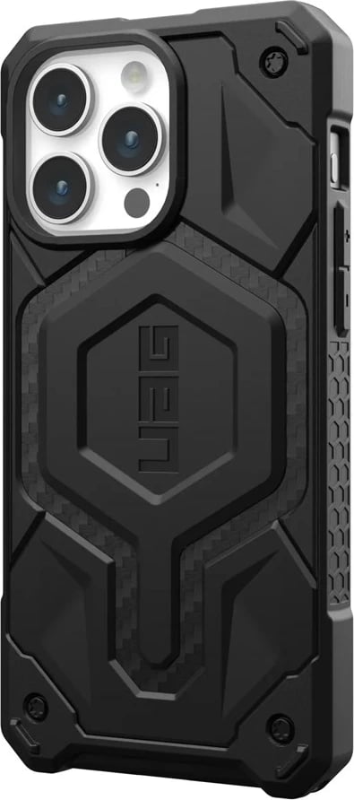 Mbështjellës Urban Armor Gear 114222114242 për celular, për Apple, karbon, 6.7 inç, i zi