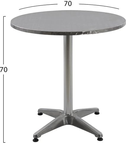 Tavolinë Felix alumini '70cm 4këmbë FH5024