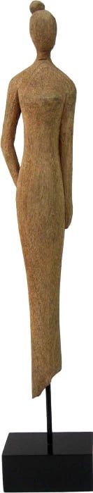 Figurë dekorative për tavolinë Rezina II, dru mango natyral-metal, 14x8x71cm Figurë dekorative për tavolinë Rezina II, dru mango natyral-metal, 14x8x71cm