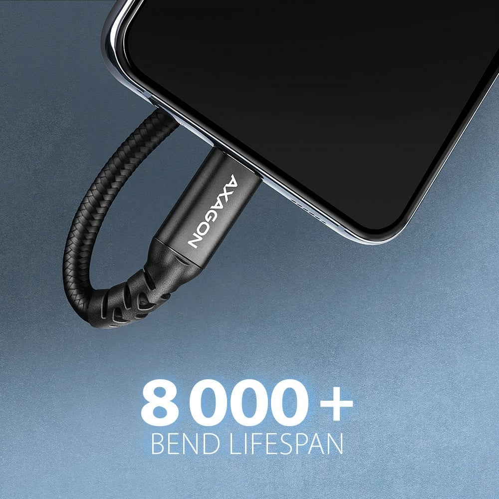 Kabllo zgjatuese USB-C AXAGON BUCM32-CF10AB, 1m, 20Gbps, 240W, e zezë