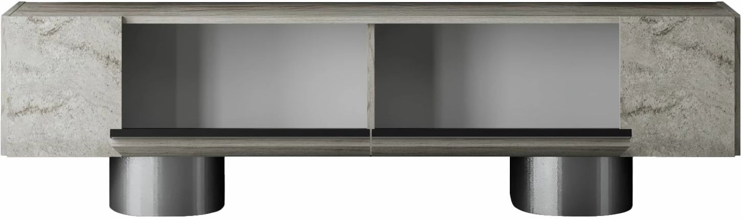 Komodë TV Hanah Home, bohem, travertin, argjend