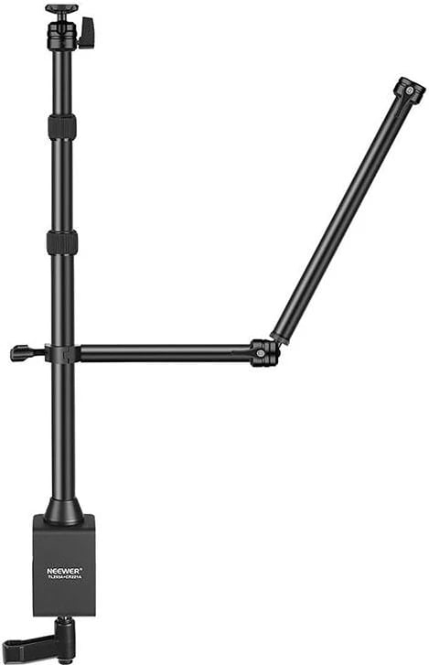 Tripod tavoline me dy krahë Neewer B0BH46BQWB, për kamera dhe telefona, i zi