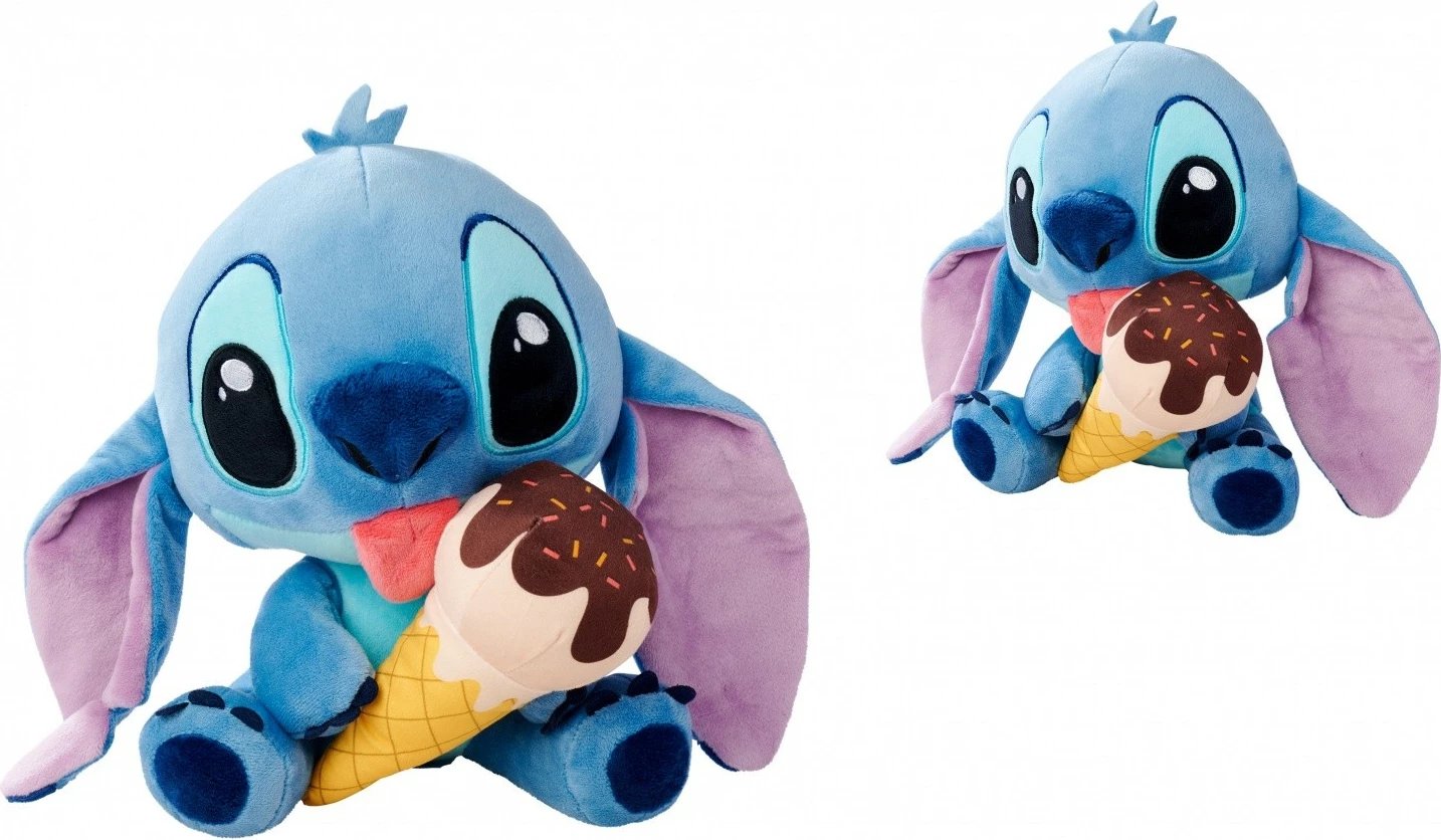 Lodër pelushi Simba Stitch me akullore, 25 cm, multikolor