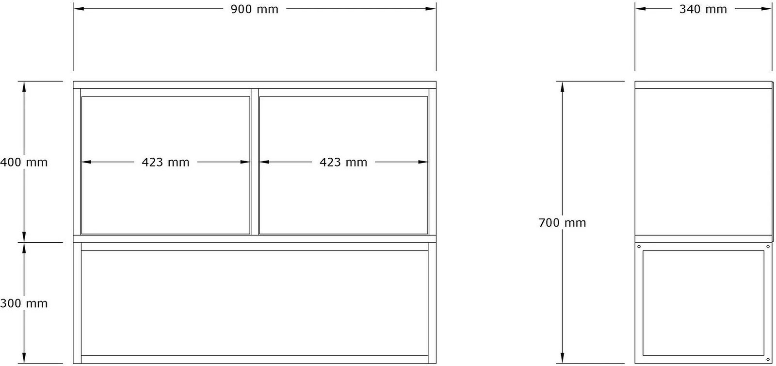 Konsolë Hanah Home, Zermat, e bardhë