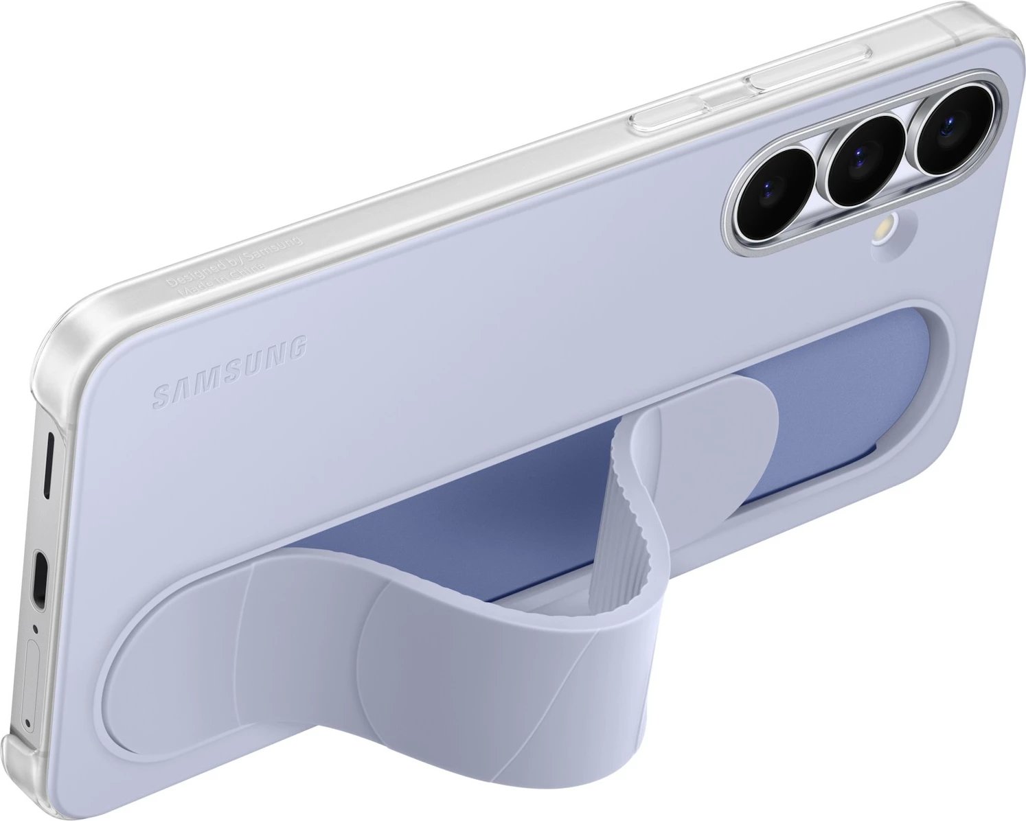 Mbështjellës Samsung Standing Grip Cover për Galaxy S25 FE, light blue