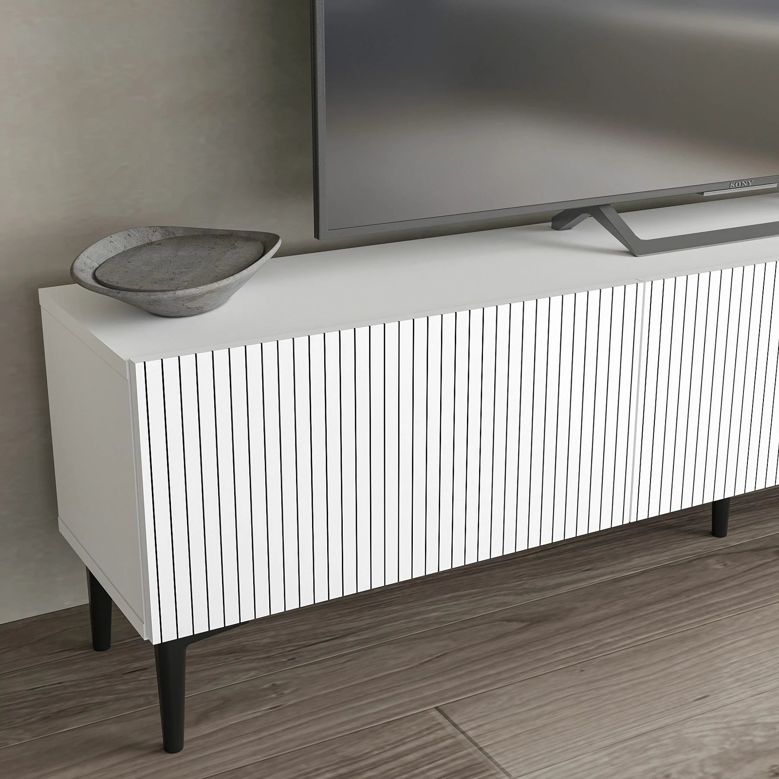 Komodë TV Skye Decor, Oscar, e bardhë