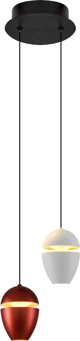 Llambë varëse Opviq, xham opal, e bardhë dhe kafe, 2807-2A-0104