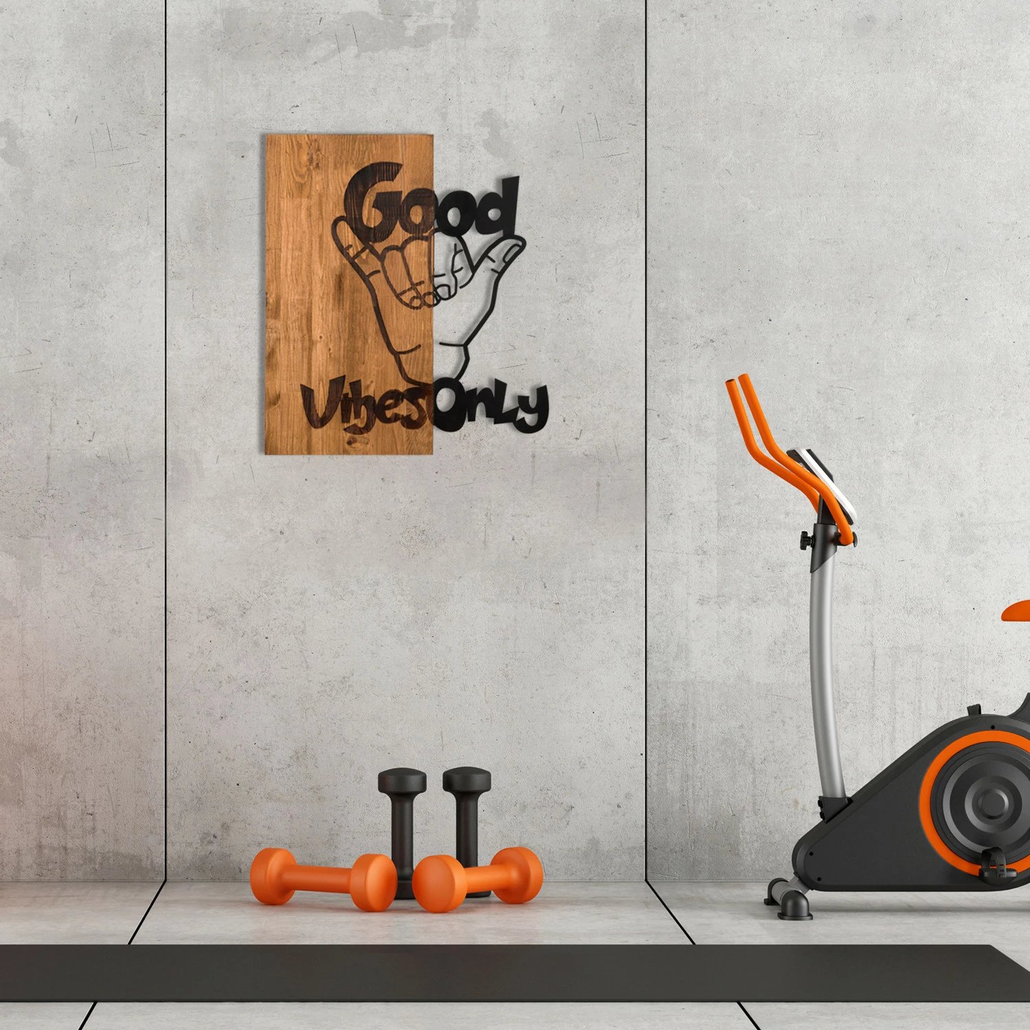 Aksesor dekorativ për mur, dru, Wallity, Good Vibes Aksesor dekorativ për mur, dru, Wallity, Good Vibes