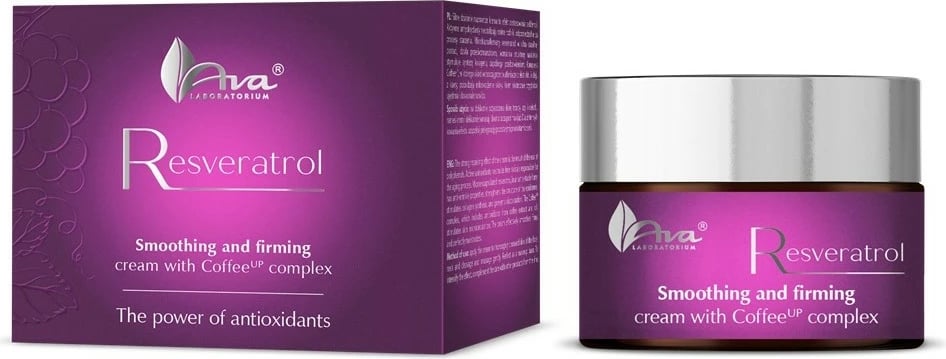 Krem për fytyrë për femra Ava Laboratorium Resveratrol Smoothing and Firming me Coffee Up Complex, 50ml