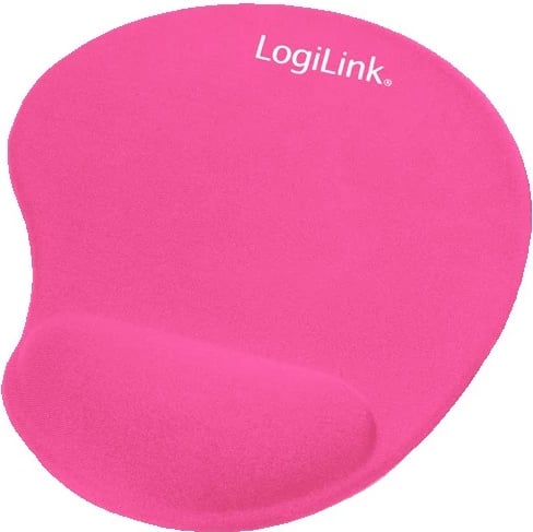 Mauspad LogiLink ID0027P me xhel, rozë, me mbështetje për kyç